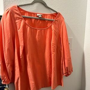 Peach/orange smock type shirt